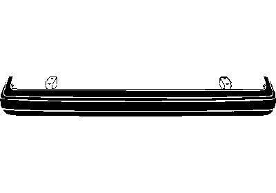 achterbumper, zwart, smal VW Golf 2, 1983-1991