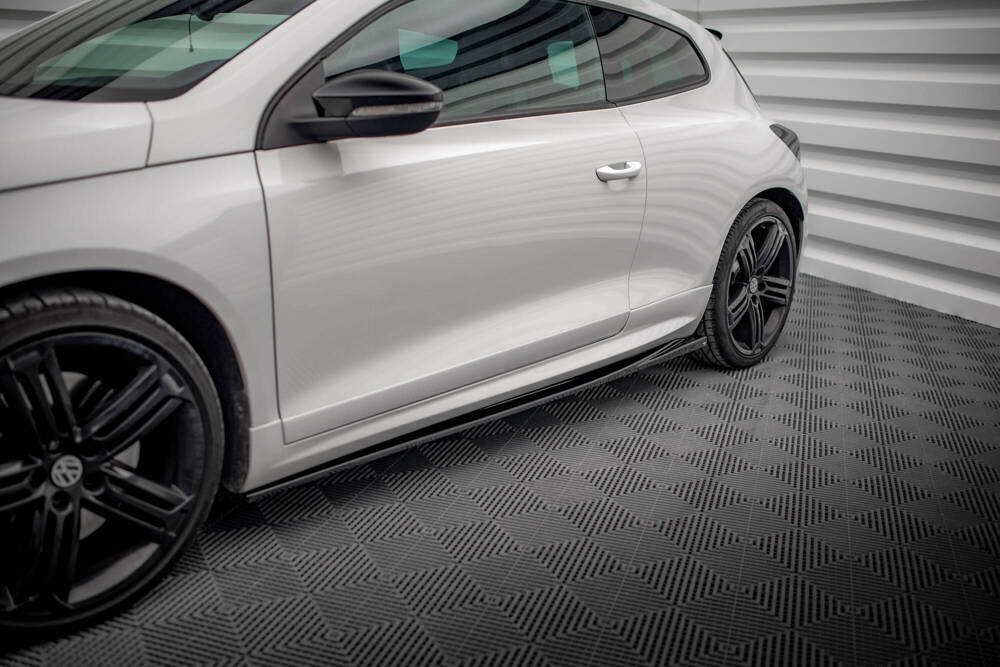 Zijskirts V.2 Volkswagen Scirocco R Maxton Glans Zwart
