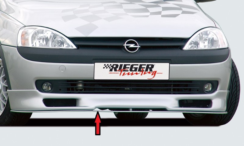 Spoilerzwaard voor Voorspoilerlip Opel Corsa C Rechte versie Rie