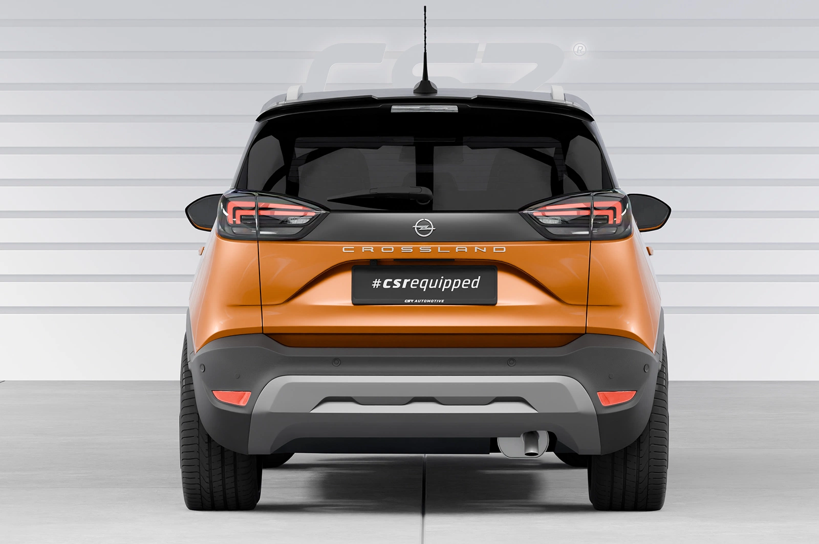 Achterspoiler Opel Crossland X / Crossland Glans Zwart (2017–) CSR