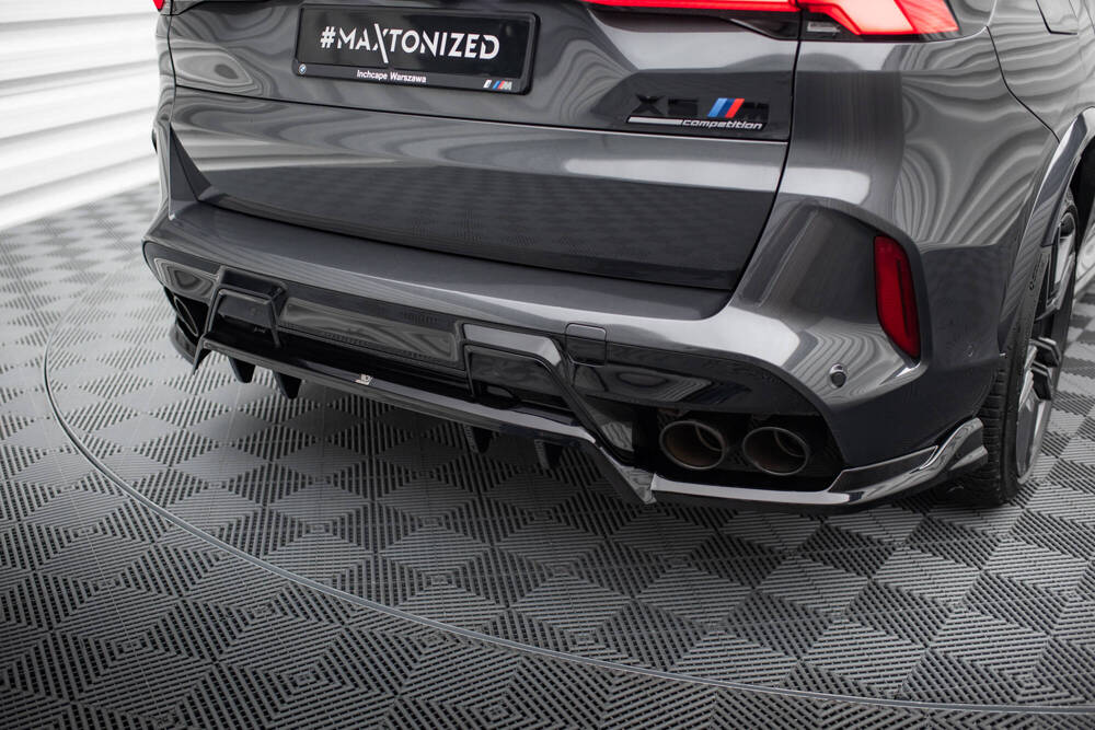 Diffusor BMW X5M F95 Facelift Maxton Glans Zwart