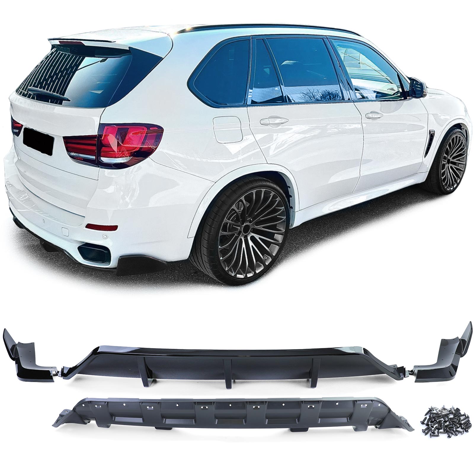 Diffuser BMW X5 F15 13-18 Glans Zwart