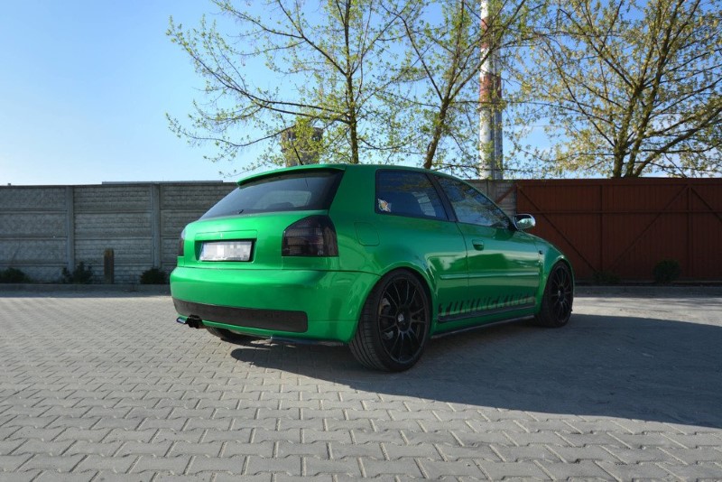 Zijskirts Diffuser Audi S3 8L Glanzend zwart