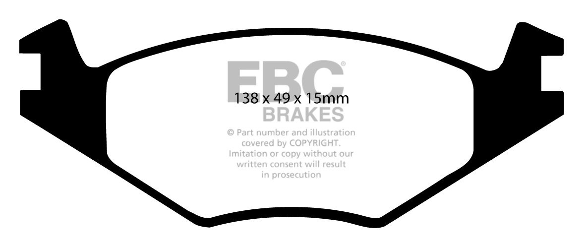 EBC Brakes SEAT Ibiza 1.9 TD (75) 93-96 Remblokken voorzijde