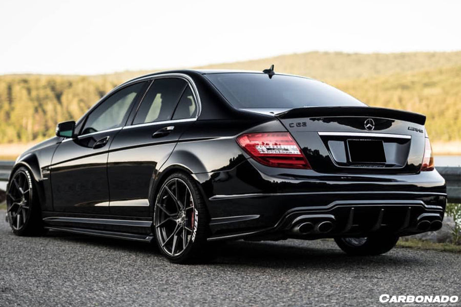 Mercedes Benz W204 C63 AMG RZ Style Carbon Fiber Diffuser 2012-2014