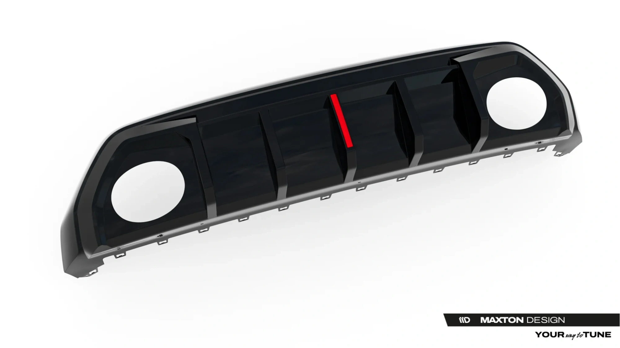 Diffuser Audi RS3 Sedan 8Y Facelift Maxton Glans Zwart