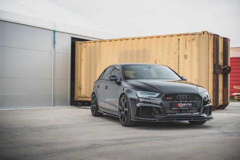 ZijSkirts Diffusers V.2 Audi RS3 8V Sportback Facelift Glanzend Zwart