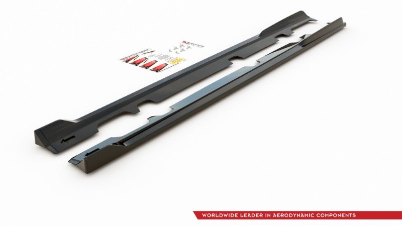 Zijskirts Diffusers Ford Fiesta Mk8 ST / ST-Line V.3 Glanzend Zwart