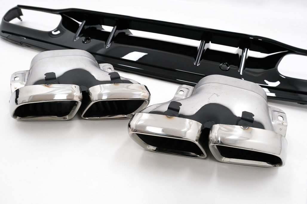 Diffuser Mercedes C-Klasse W205 14-20 Chroom AMG Look