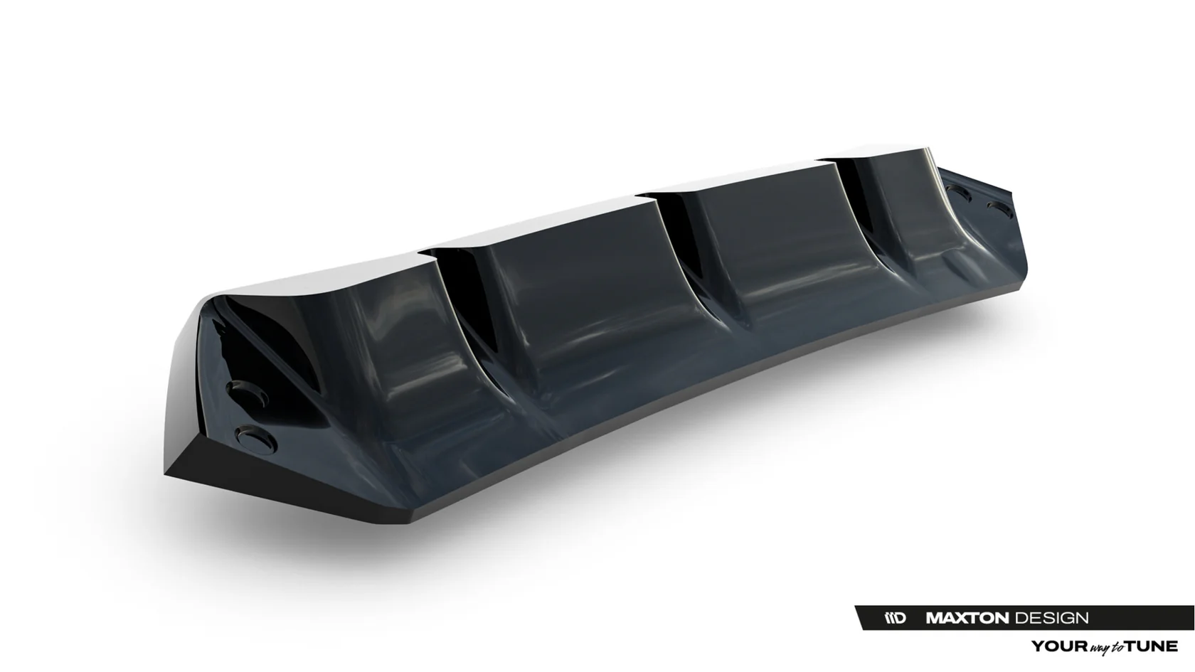 Diffuser BMW M5 F90/F90 Facelift Maxton Glans Zwart