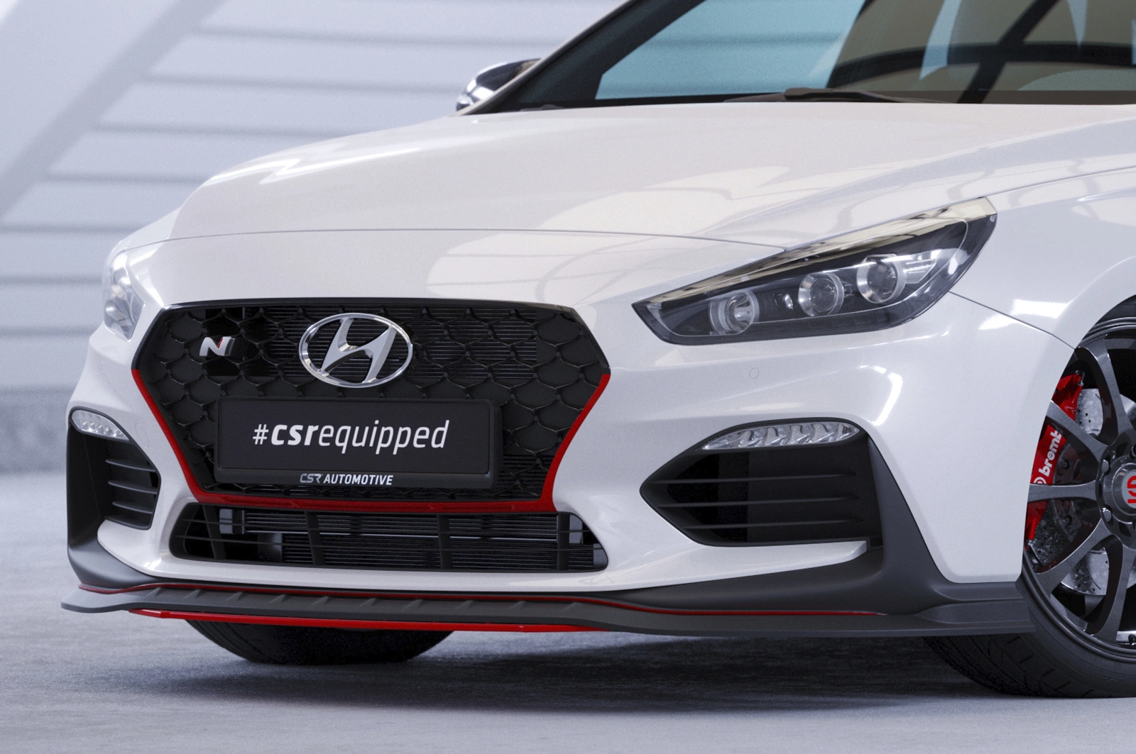 Voorspoiler Hyundai I30 (PD) N/N-Line glans zwart – 2017–08/2020