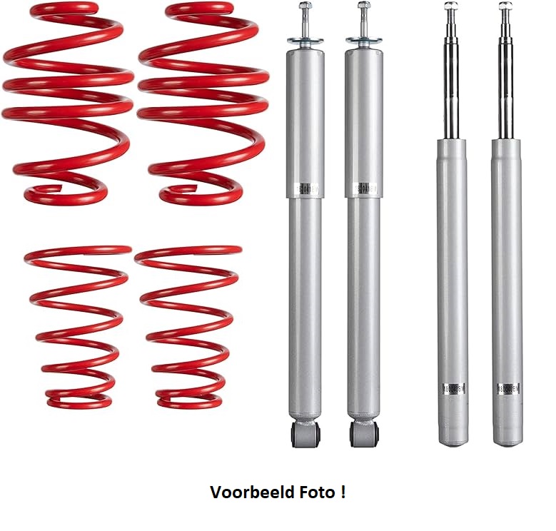 Verlagingsset Veren en Schokbrekers Opel Vectra B 95-02 1.8 16v / 2.0 16v