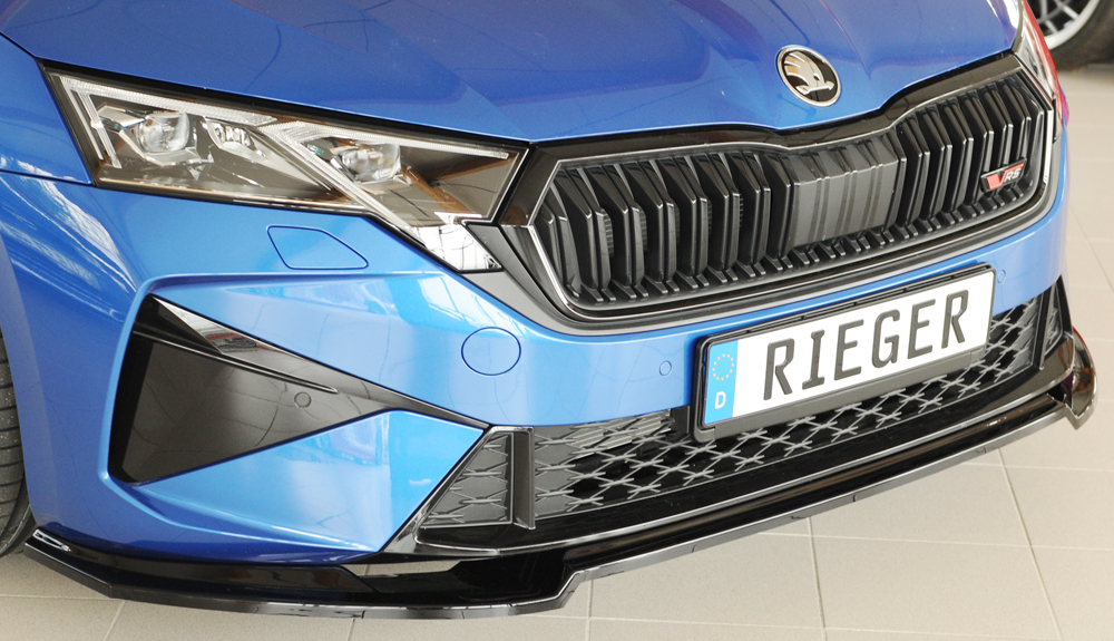 Voorspoiler Skoda Octavia RS (NX): 08.24- glans zwart