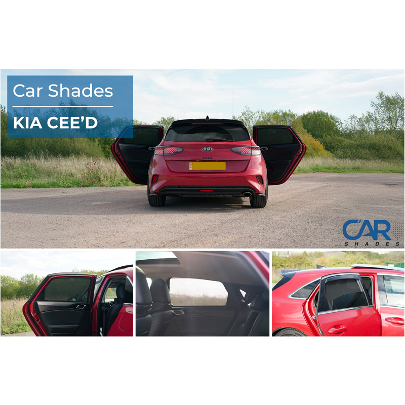 Set Car Shades (achterportieren)  Kia Cee'd (CD) 5 deurs 2018- (2-delig)