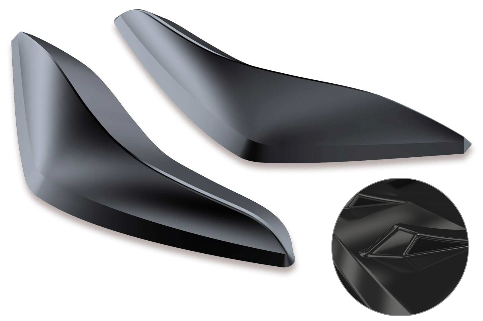 Achterlichtspoiler VW Polo 6 2G (Type AW) CSR Glans Zwart
