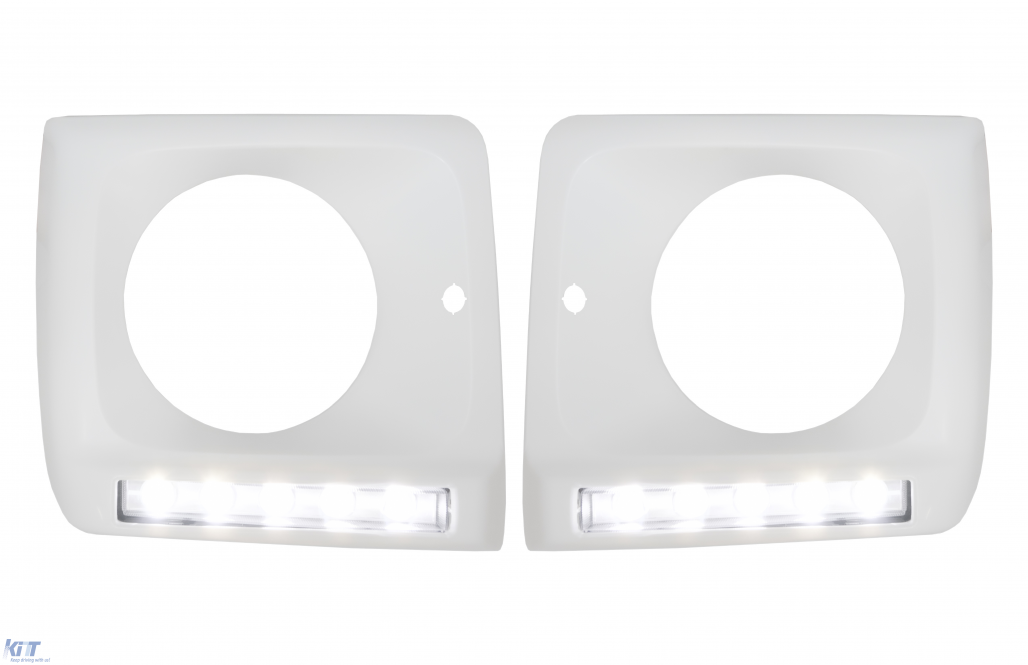 Koplamp kappen Mercedes G-Klasse W463 Wit LED