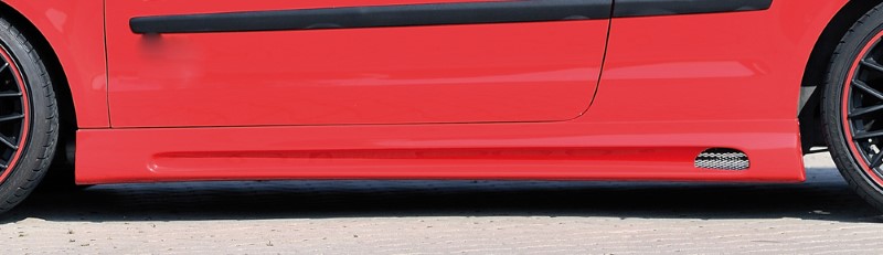 Zijskirts VW Polo 9N Rieger met uitsnede