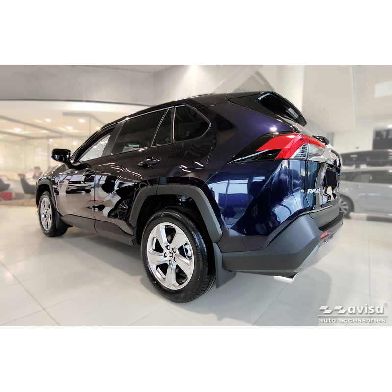 Matzwart RVS Achterbumperprotector  Toyota RAV4 (5th Gen.) 2018- & Suzuki Across 2020- 'Ribs'