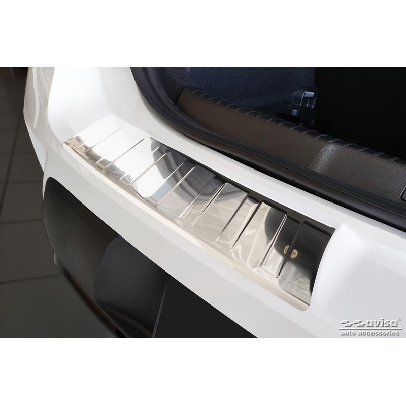 RVS Achterbumperprotector  Opel Mokka 2020- 'Ribs' (2-delig)