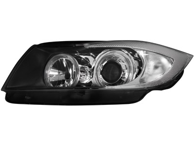 Faros BMW 3 serie E90 Angel Eyes negro