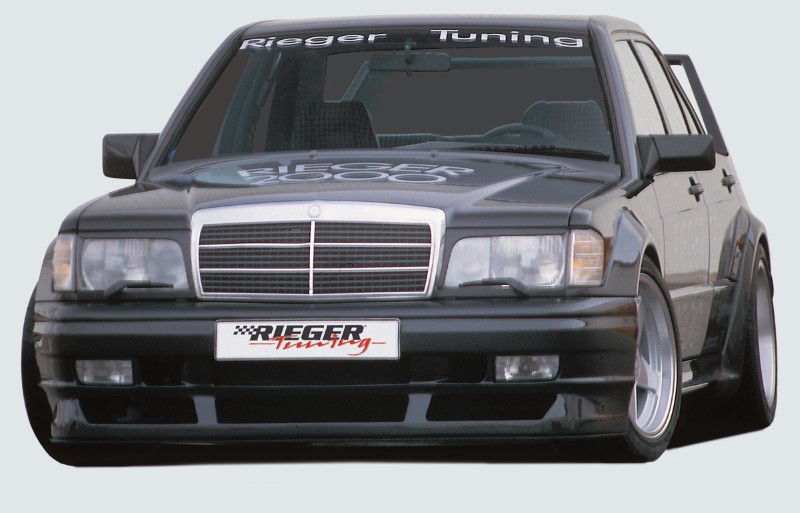 Voorbumper orginele grill met mistlamp Mercedes W201 Rieger(Poly