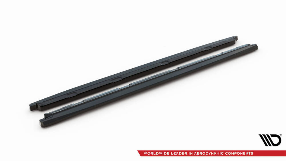 Zijskirts Skoda Kodiaq Mk1 Facelift Sportline Maxton Design glans zwart