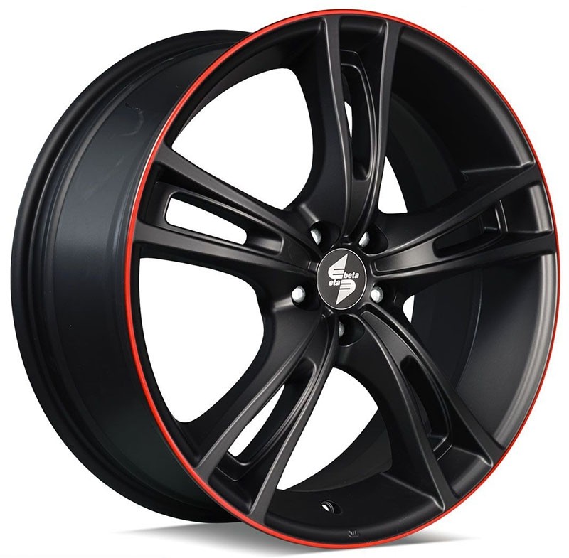 Velgen EtaBeta Rochel zwart red 9x19 5x108 ET37