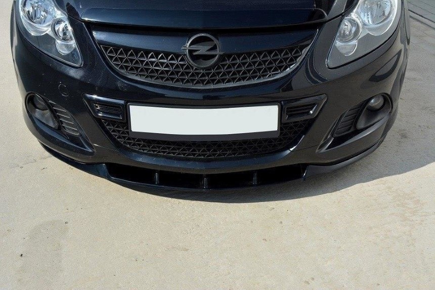 Voorspoiler Opel Corsa D OPC/VXR Maxton Design glans zwart