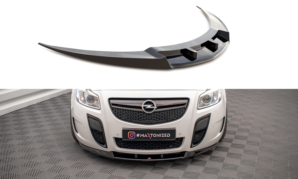 Voorspoiler V.1 Opel Insignia OPC MK1 Glans Zwart
