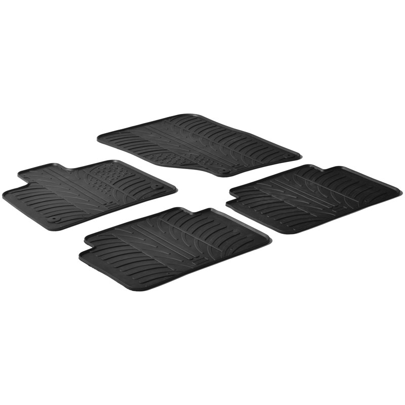 Rubbermatten  Audi Q7 2006-2015 (T profiel 4-delig + montageclips)