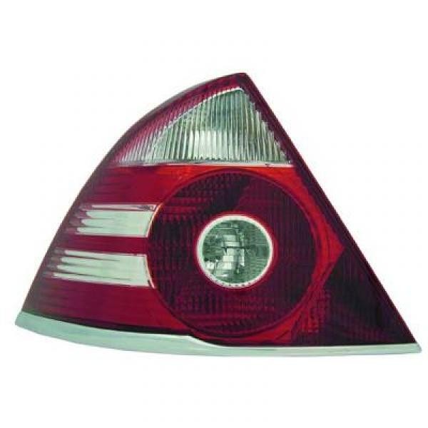 Achterlicht links MONDEO 05-07 ROOD/WIT met ChroomLIJST