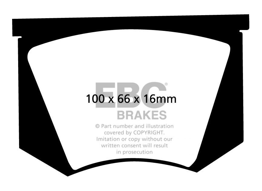 EBC Brakes AC Cobra 4.2 61-62 Remblokken voorzijde