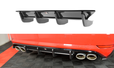 Diffuser VW Golf 7.5 R Facelift Glans Zwart