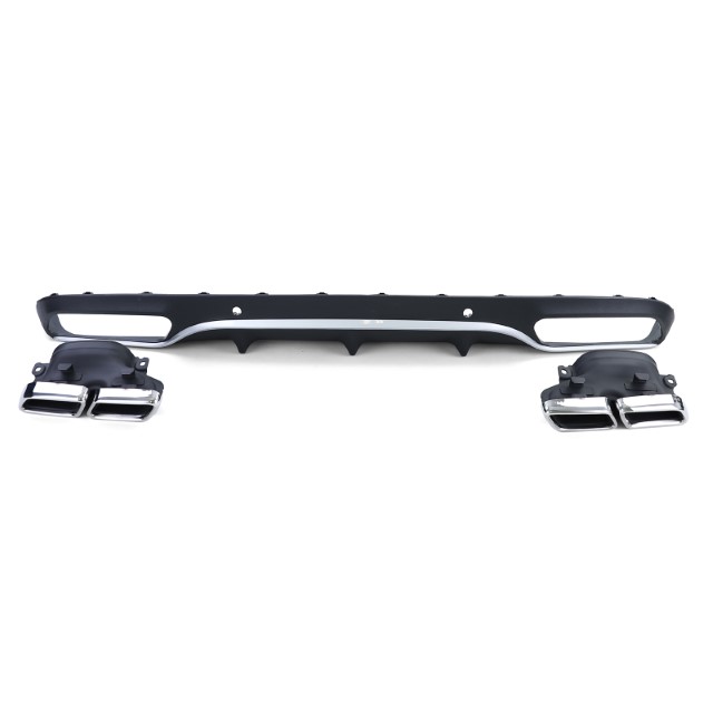 Diffusor Mercedes C205 A205 Coupe / Cabrio 15-19 C63 Design Chroom