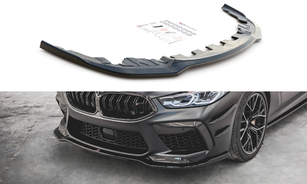 Voorpsoiler V.2 BMW M8 Gran Coupe Maxton Glans Zwart