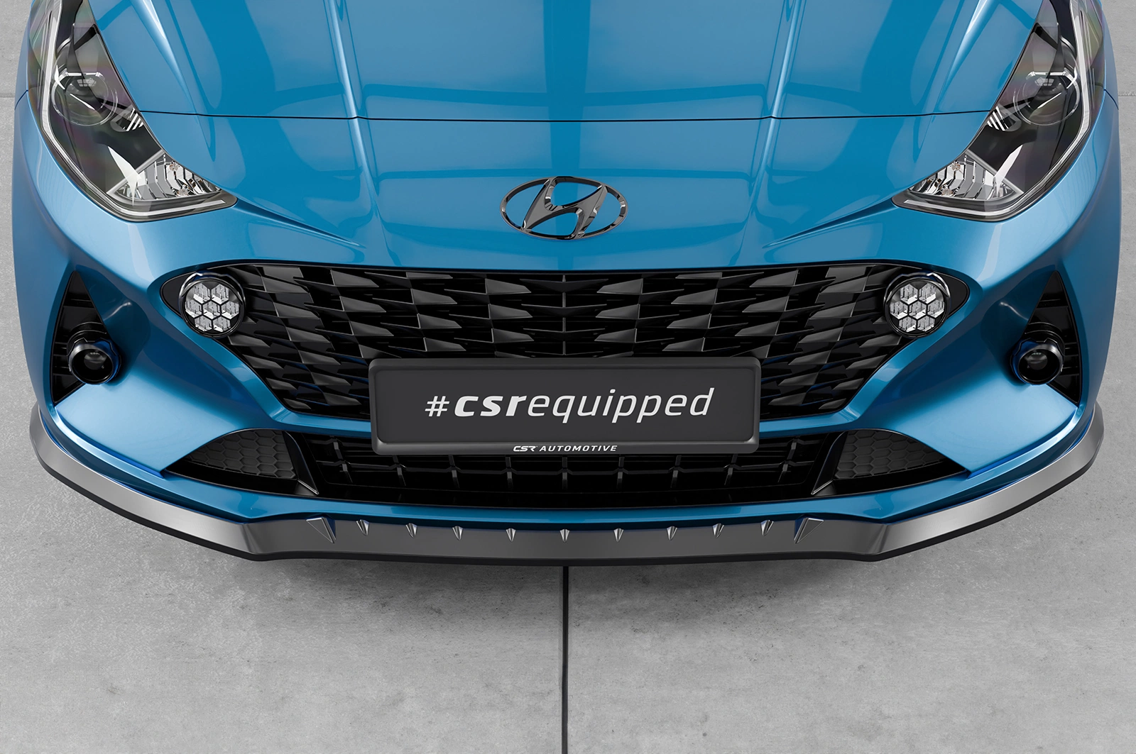 Voorspoiler Hyundai i10 (3e generatie) Glans Zwart (2019–) CSR