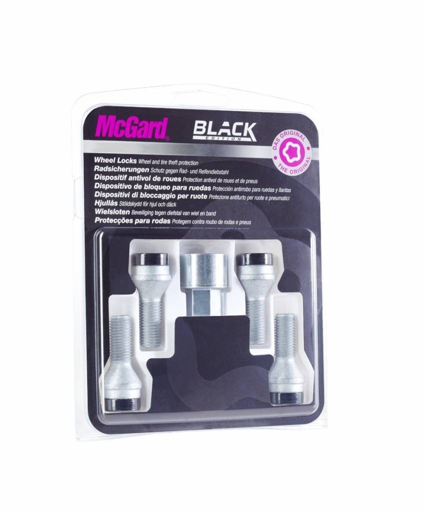 McGard Slotbouten zwart 12x1.5 42,1mm/17m