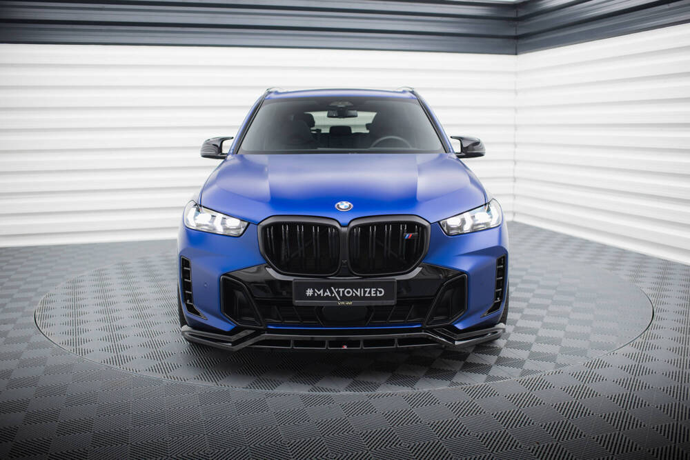 Voorspoiler V.1 BMW X5 G05 M-Pack FL Maxton Glanzend Zwart