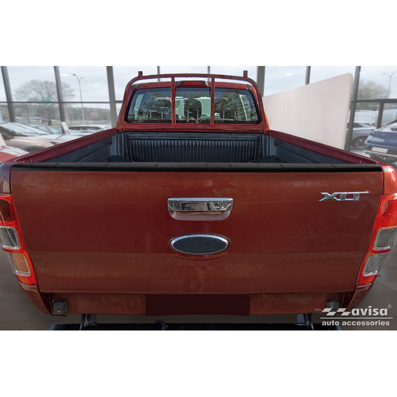 Staal Pickup Achterklep beschermlijst  Ford Ranger 2011-2022 - Zwart