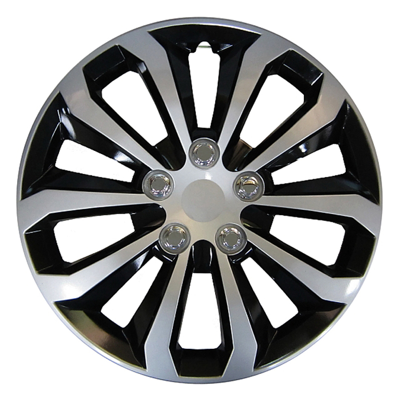 4-Delige Premium Wieldoppenset - Arizona 16-inch - Zilver/Zwart