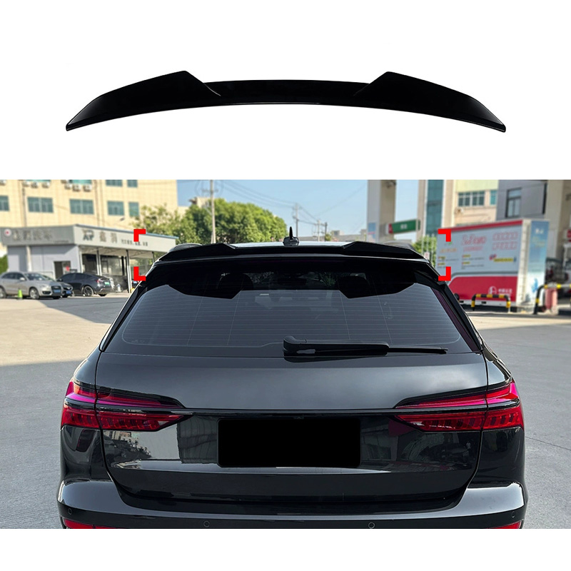 Dakspoiler (Spoiler Cap)  Audi A6 (C8) Avant S-Line/S6 2018-2024 (ABS Glanzend zwart)