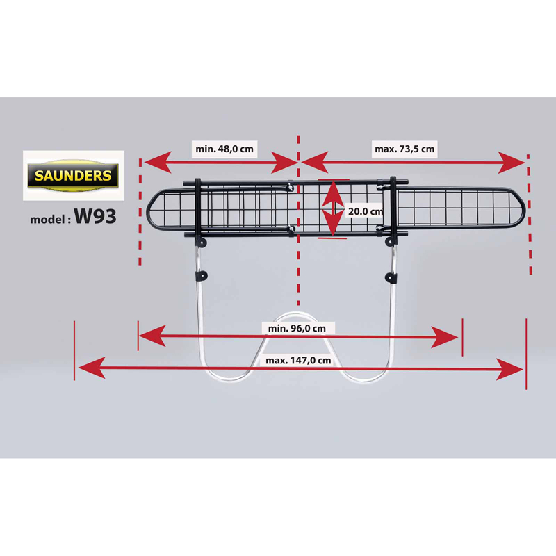 Saunders Universeel Hondenrek W-Wire 17-25cm
