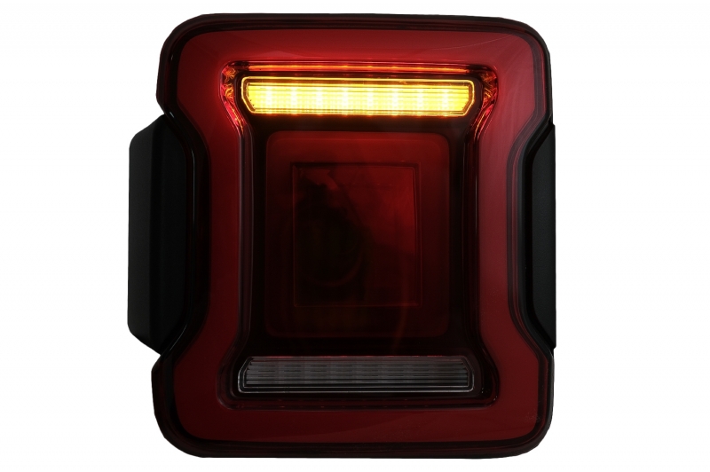 Full LED Taillights suitable for Jeep Wrangler IV JL/JLU (2018-up) RED with Dynamic StartUp and Sequential Turning Lights