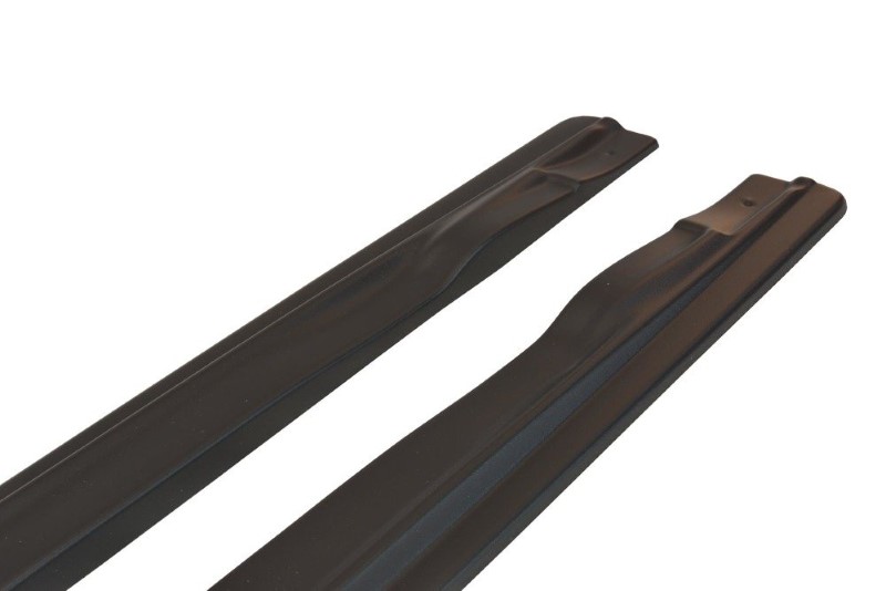 Zijskirts Diffusers Audi A6 S-Line C6 / C6 FL Glanzend Zwart