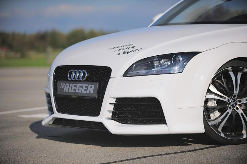 Rieger voorbumper spoiler voor voorbumper gecentreerd Carbon-loo