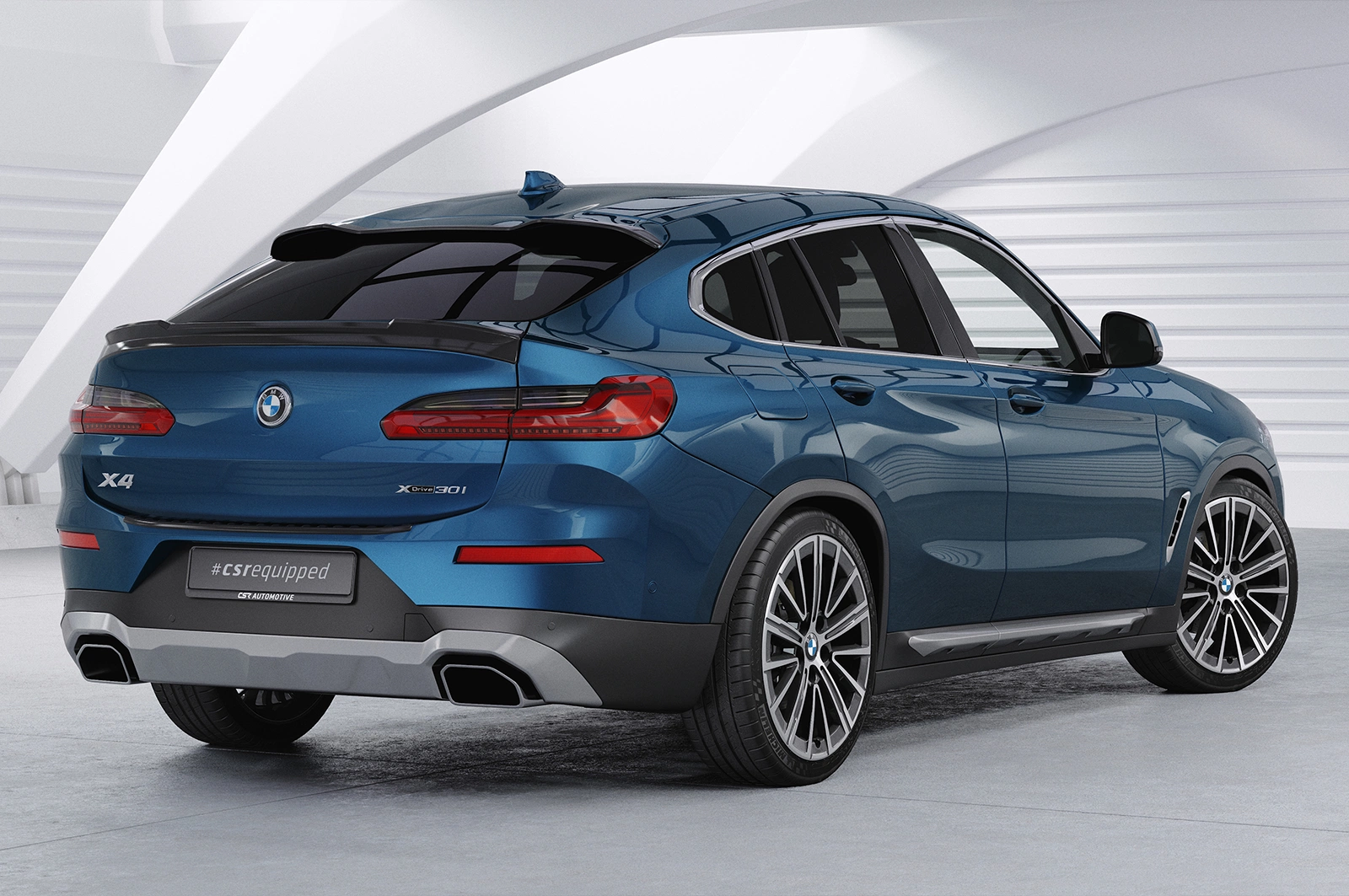 Achterspoiler BMW X4 G02 2018- Glans Zwart – CSR