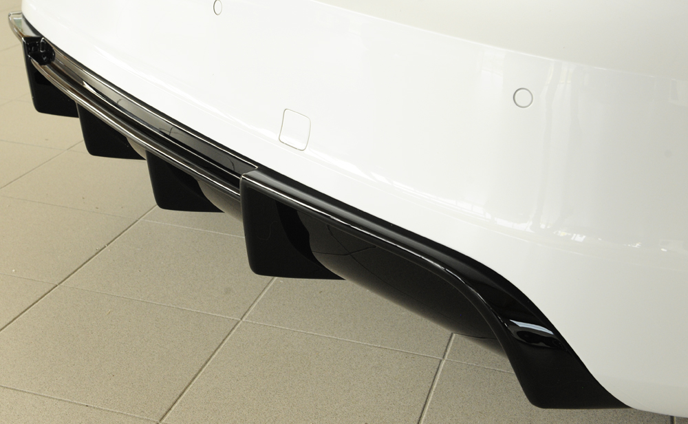 Diffuser Audi A3 S-line Sportback / Hatchback 8V 12-16 Rieger Glans Zwart