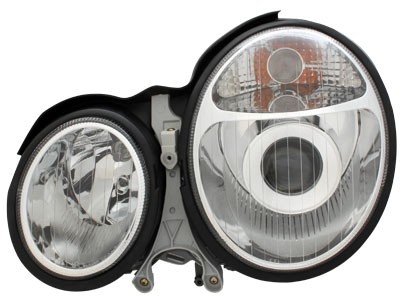 Faros Mercedes E-Class W210 99-01 cromo