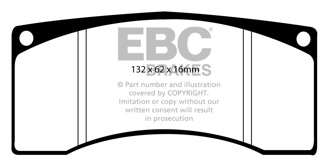 EBC Brakes SAAB 9-mei 2.8 Turbo 2010-.. Remblokken achterzijde r