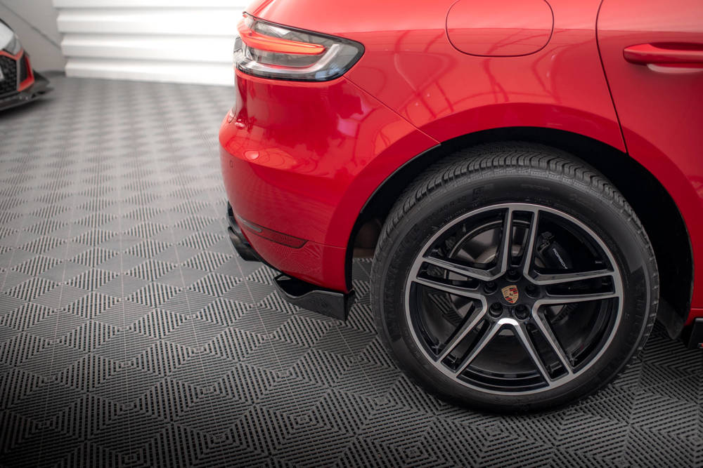 Zijdiffuser Porsche Macan GTS / Sport Design Mk1 Facelift Maxton Glans Zwart